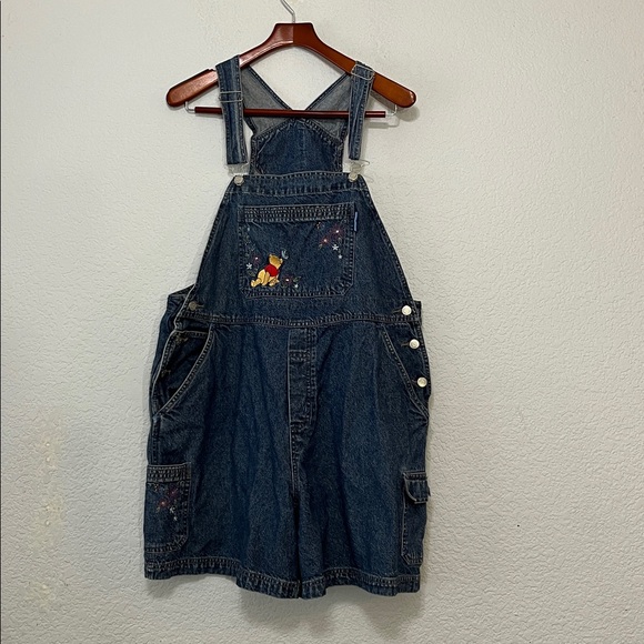 Disney Winnie the Pooh Denim Overall Short - Picture 3 of 17